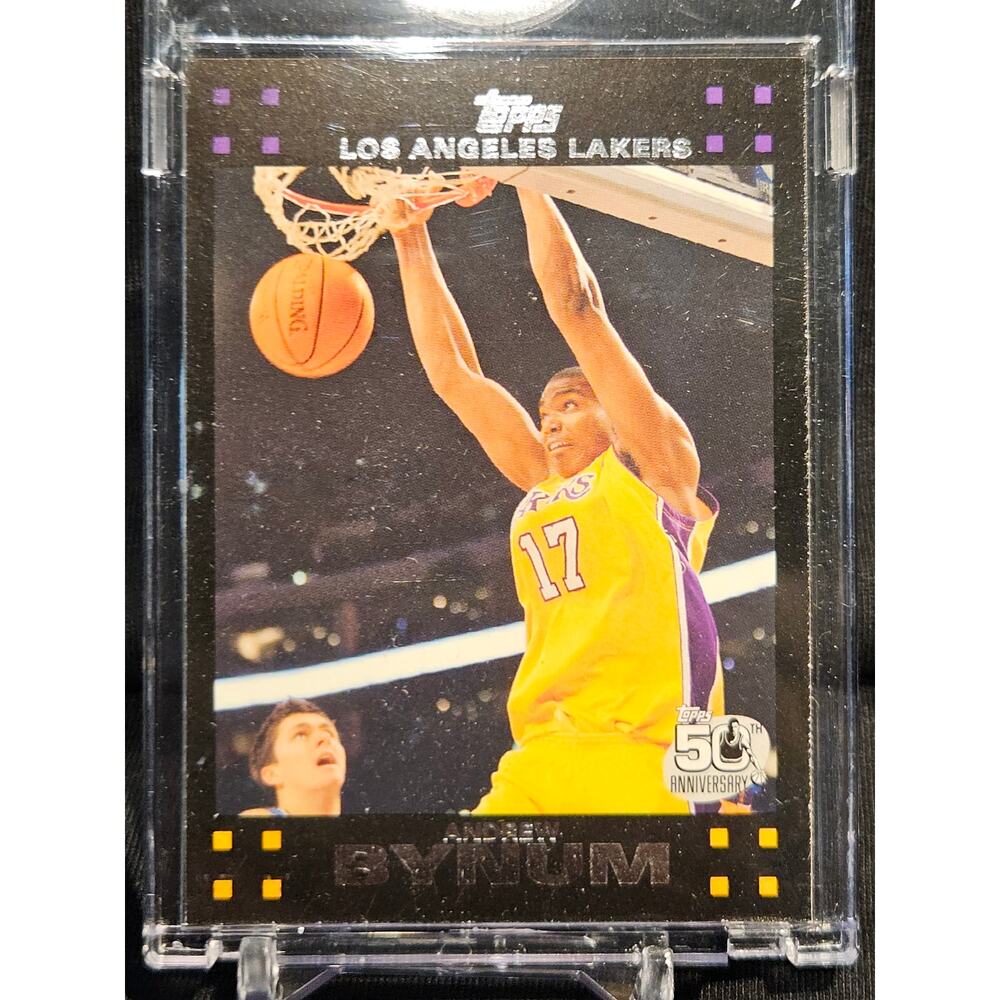 Los Angeles Lakers Andew Bynum Topps Heritage Basketball Card 1 of 1 The Topps